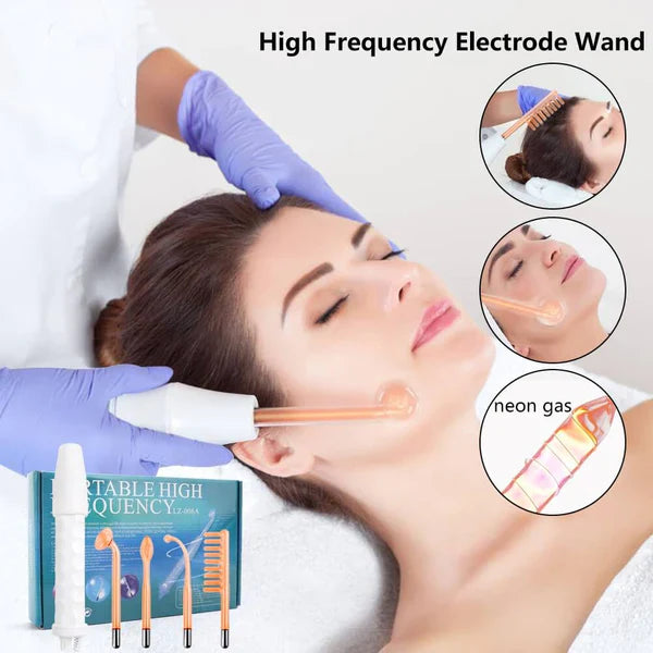 BlissBeaute™ Portable High Frequency 4-in-1 Electrode Wand